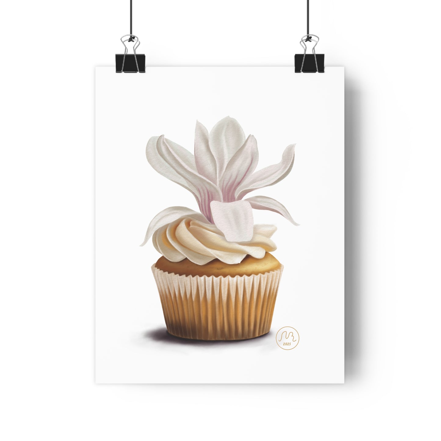 Magnolia Cupcake Art Print