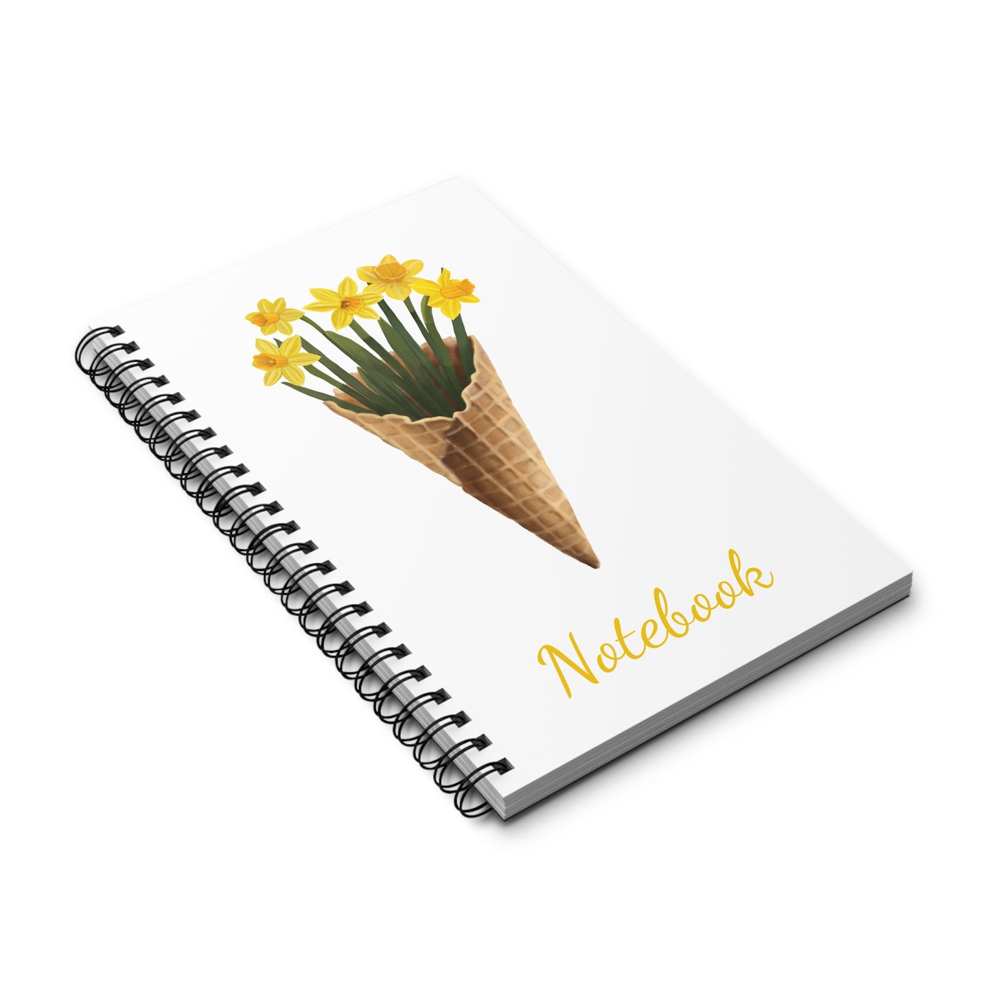 Daffodil Ice Cream Spiral Journal
