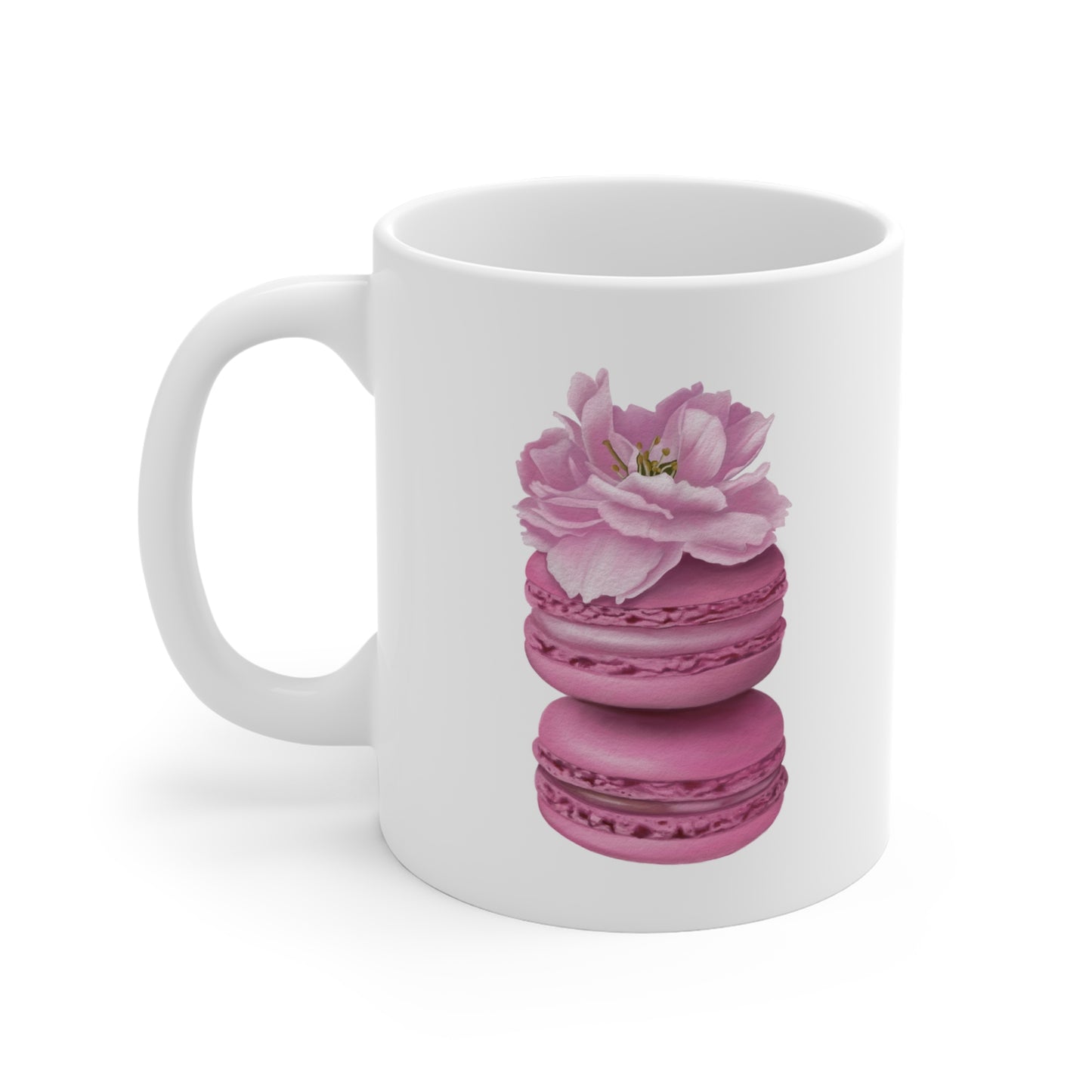 Cherry Blossom Macarons Ceramic Mug