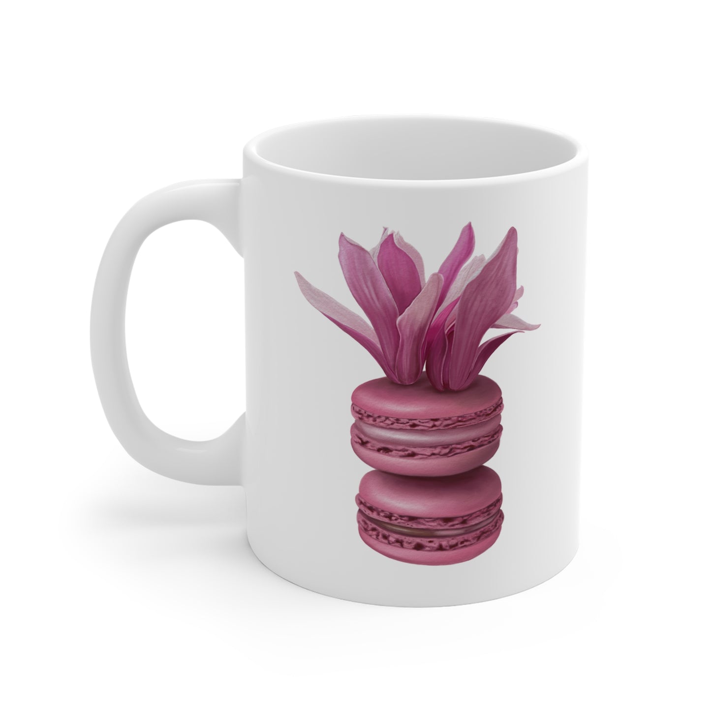 Magnolia Macarons Ceramic Mug