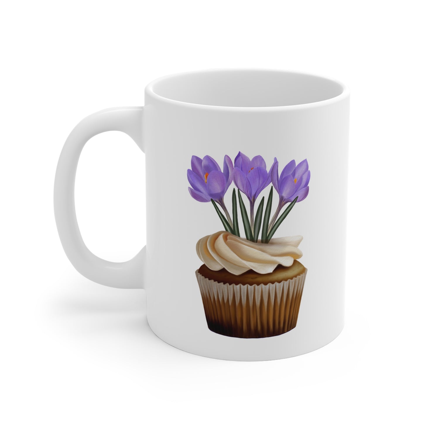 Crocus Cupcake Ceramic Mug