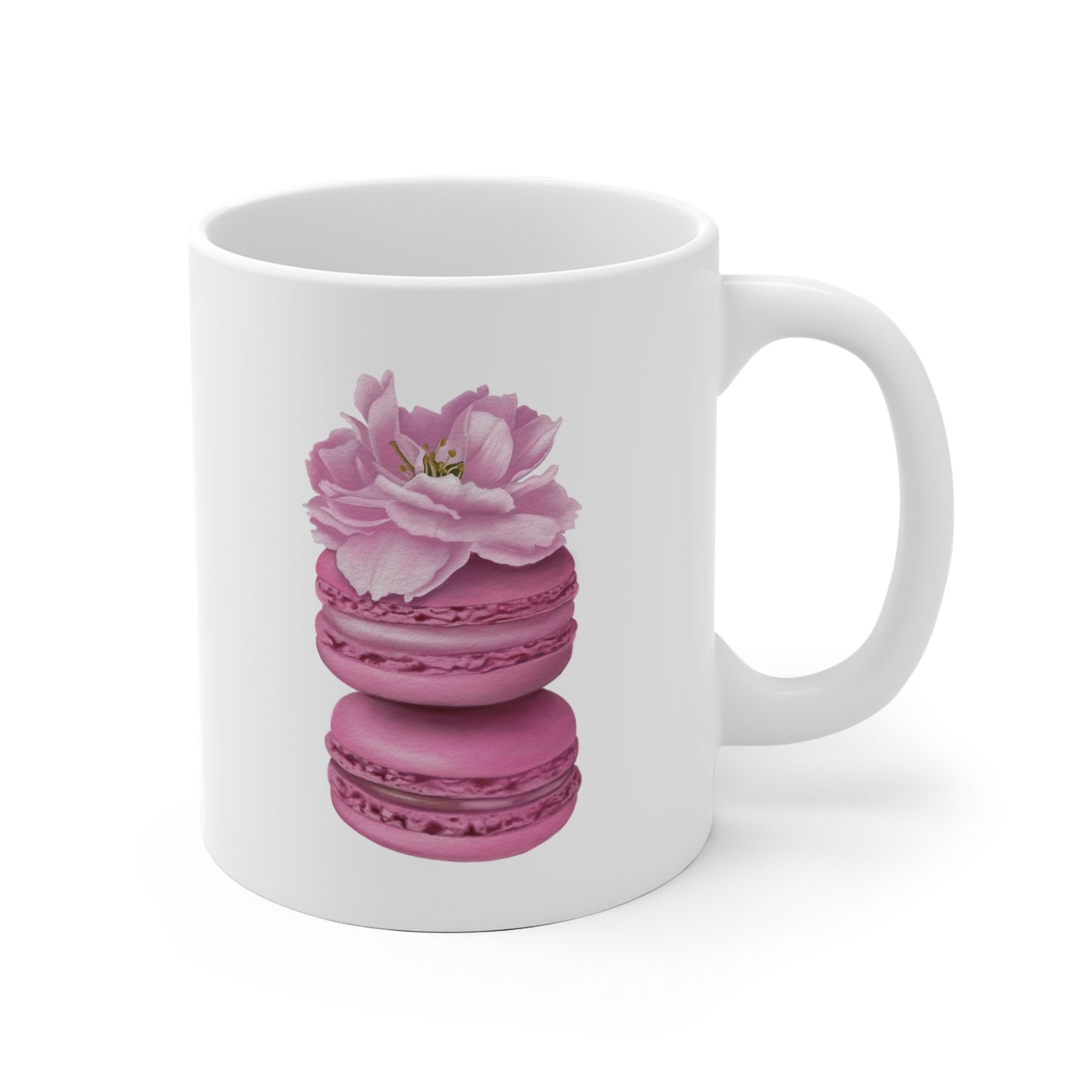 Cherry Blossom Macarons Ceramic Mug
