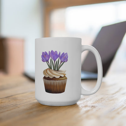 Crocus Cupcake Ceramic Mug