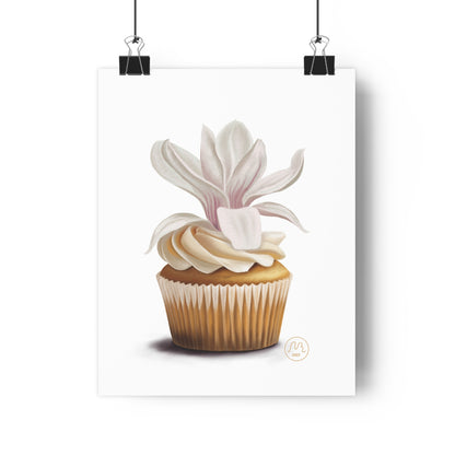 Magnolia Cupcake Art Print