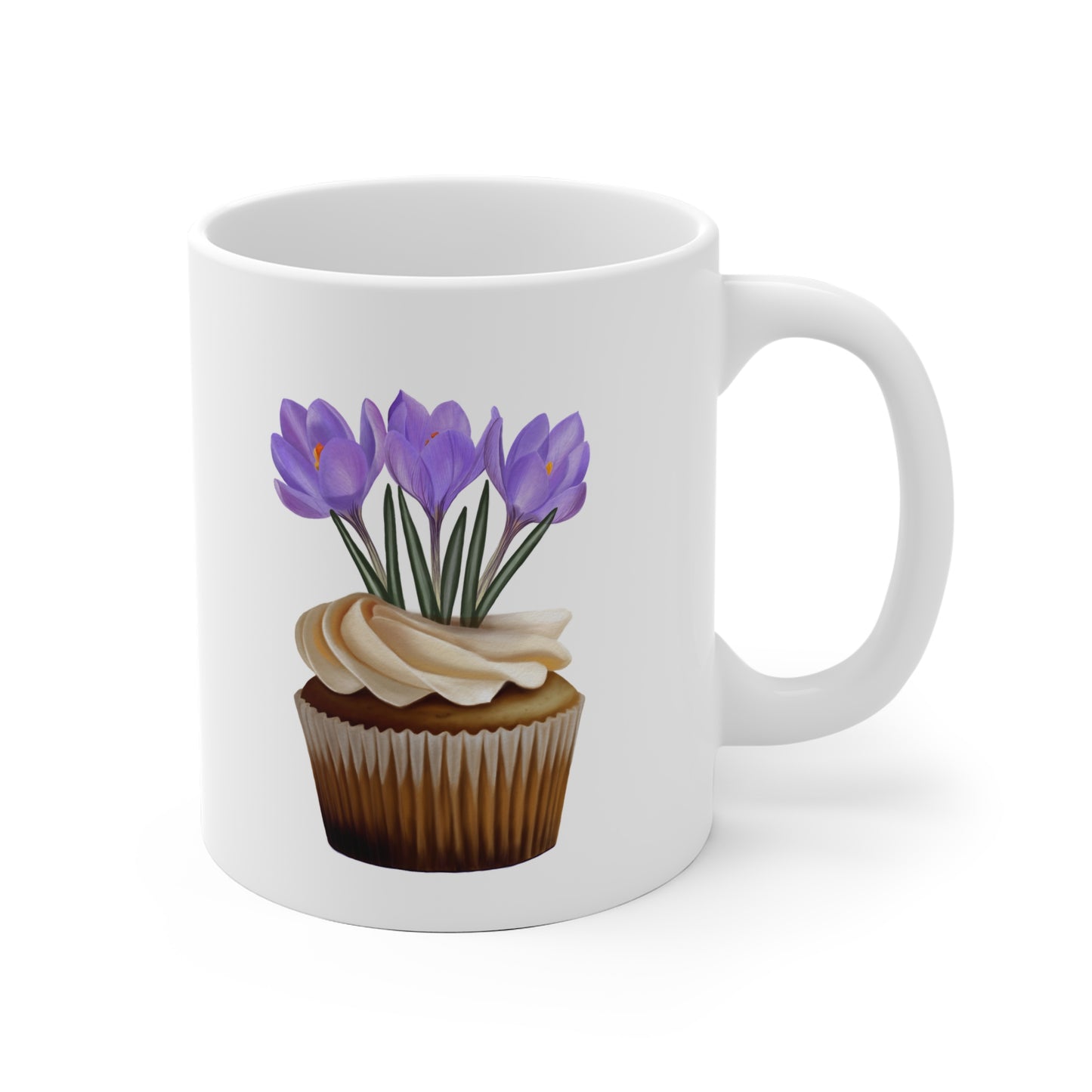Crocus Cupcake Ceramic Mug