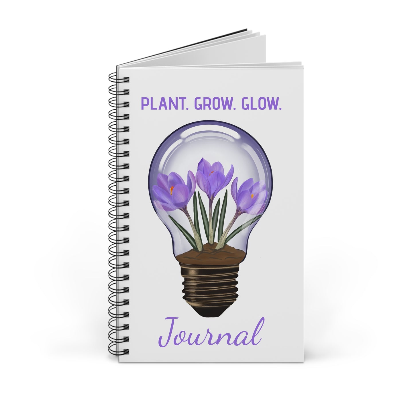 Crocus Lightbulb Spiral Journal