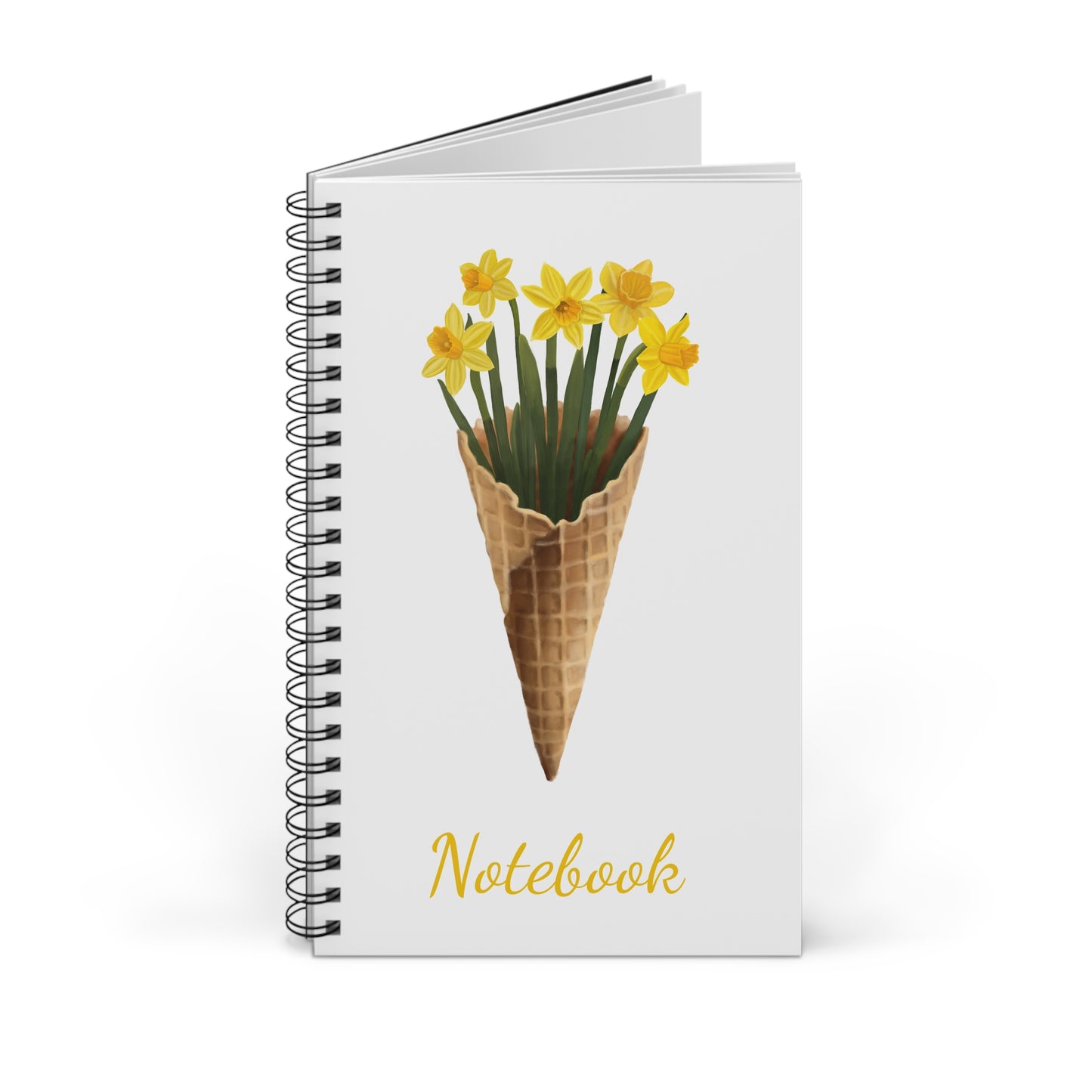 Daffodil Ice Cream Spiral Journal