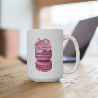 Cherry Blossom Macarons Ceramic Mug