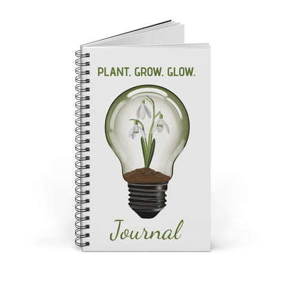Snowdrop Lightbulb Spiral Journal