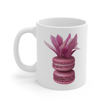Magnolia Macarons Ceramic Mug