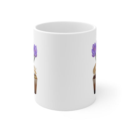 Crocus Cupcake Ceramic Mug