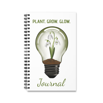 Snowdrop Lightbulb Spiral Journal