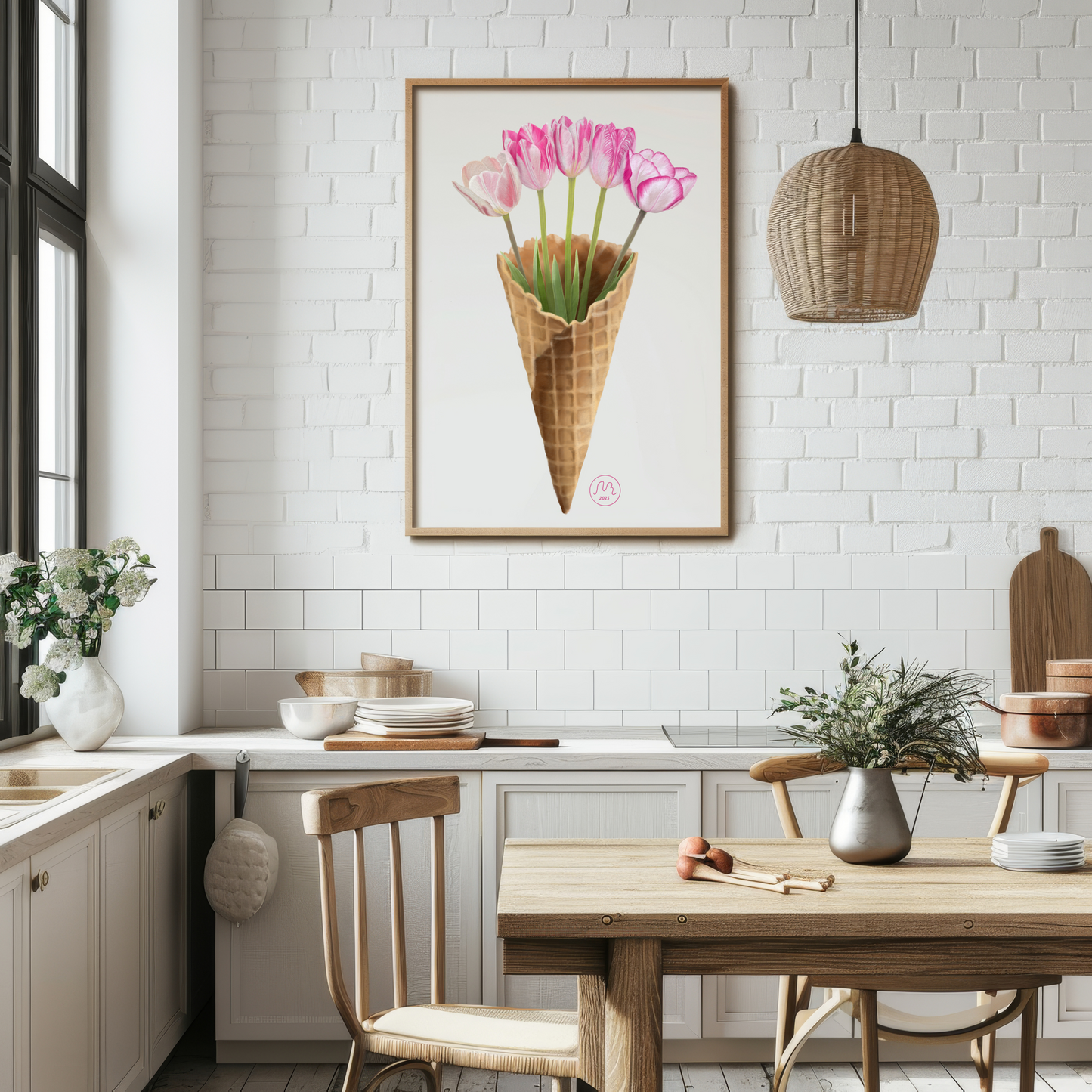Tulip Ice Cream Art Print