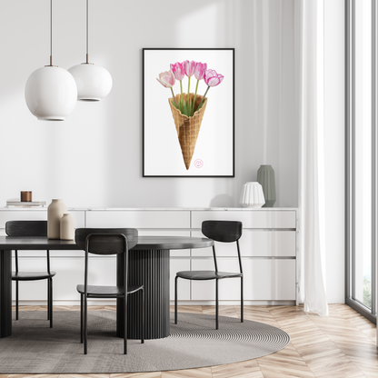 Tulip Ice Cream Art Print