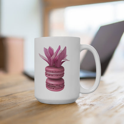 Magnolia Macarons Ceramic Mug