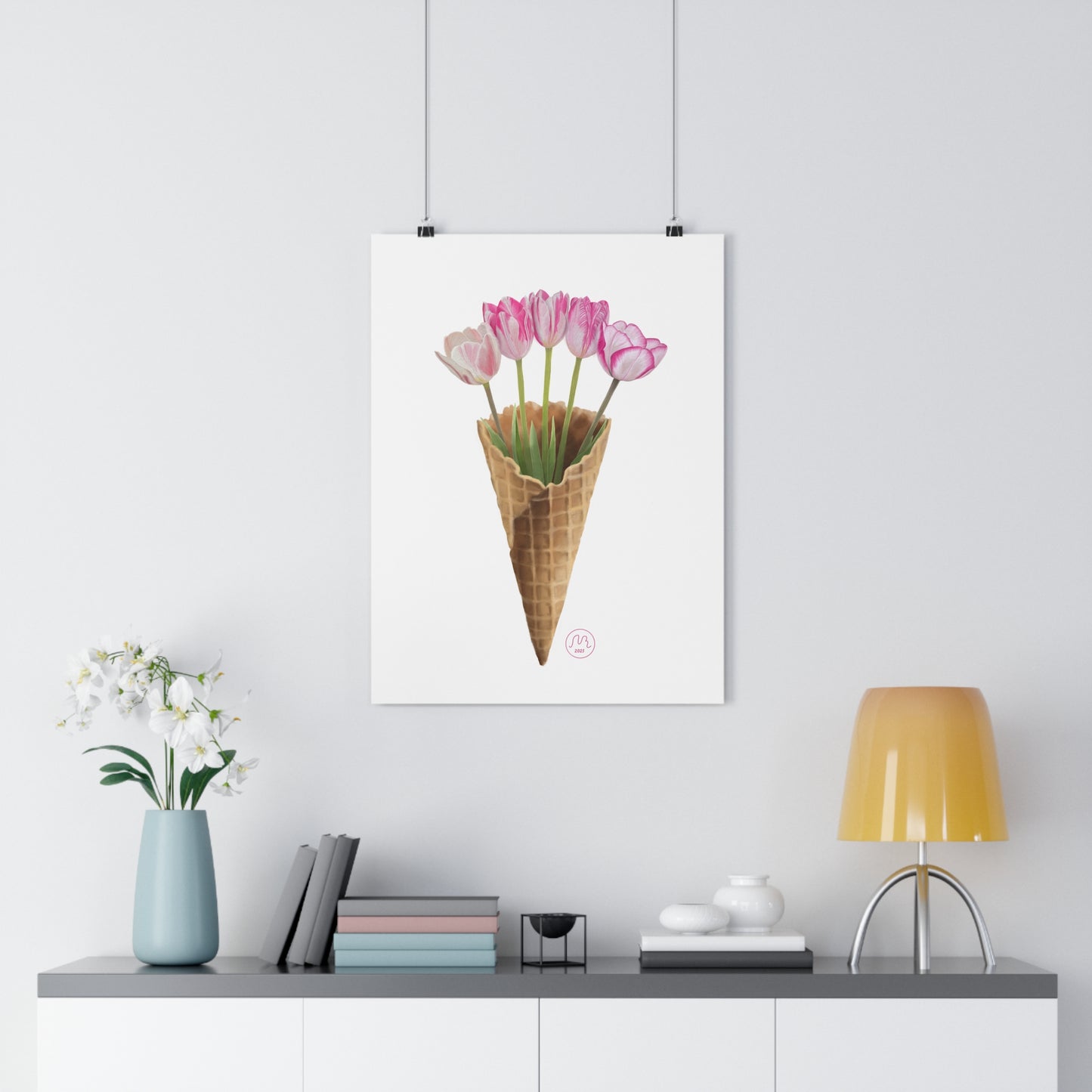 Tulip Ice Cream Art Print