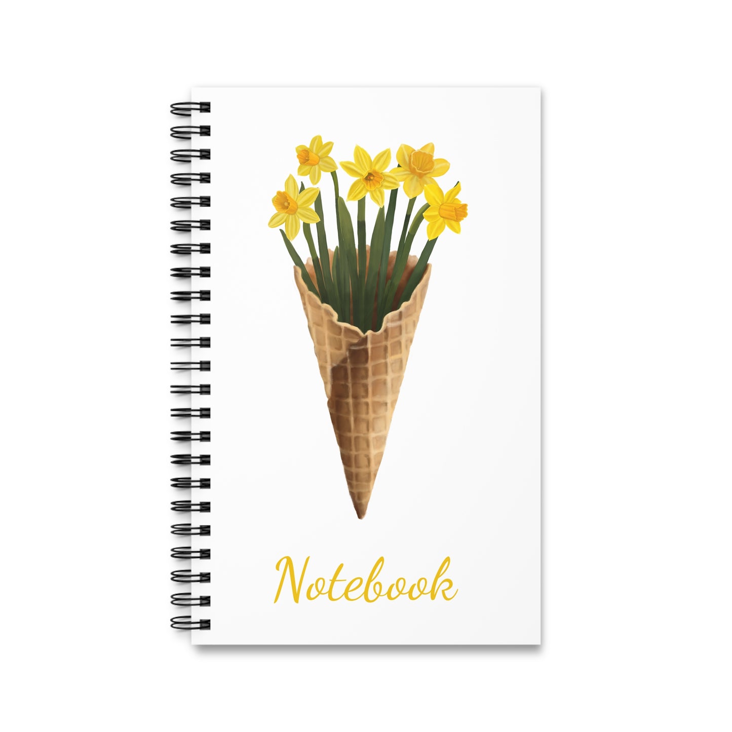 Daffodil Ice Cream Spiral Journal