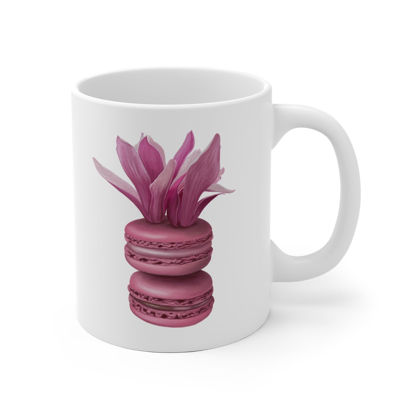 Magnolia Macarons Ceramic Mug