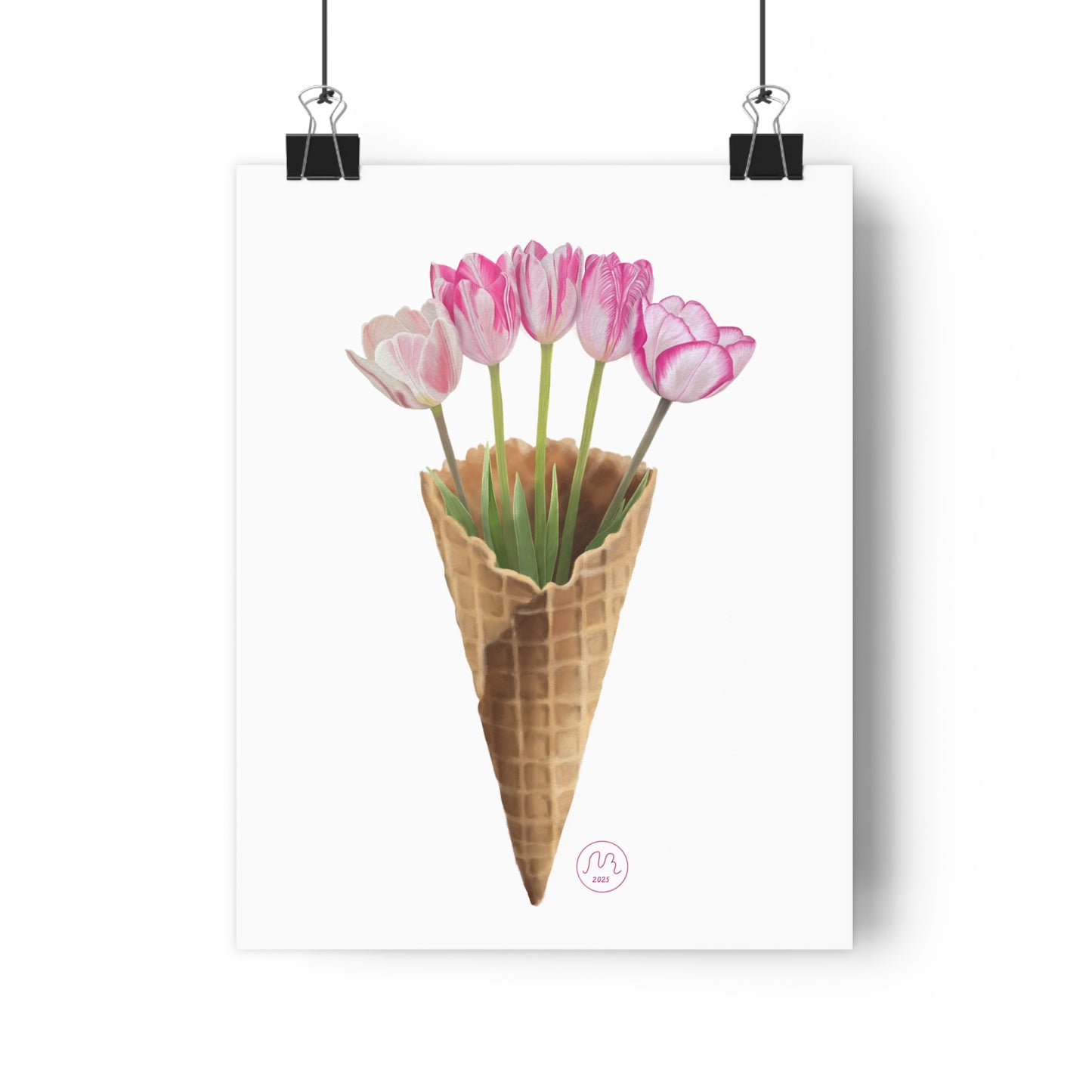 Tulip Ice Cream Art Print