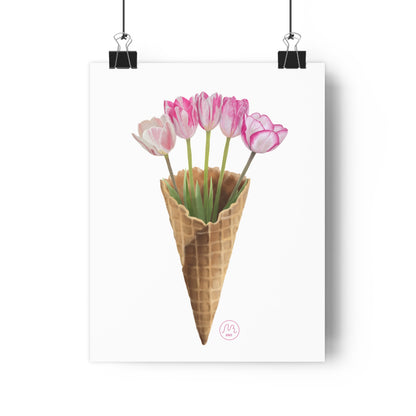 Tulip Ice Cream Art Print