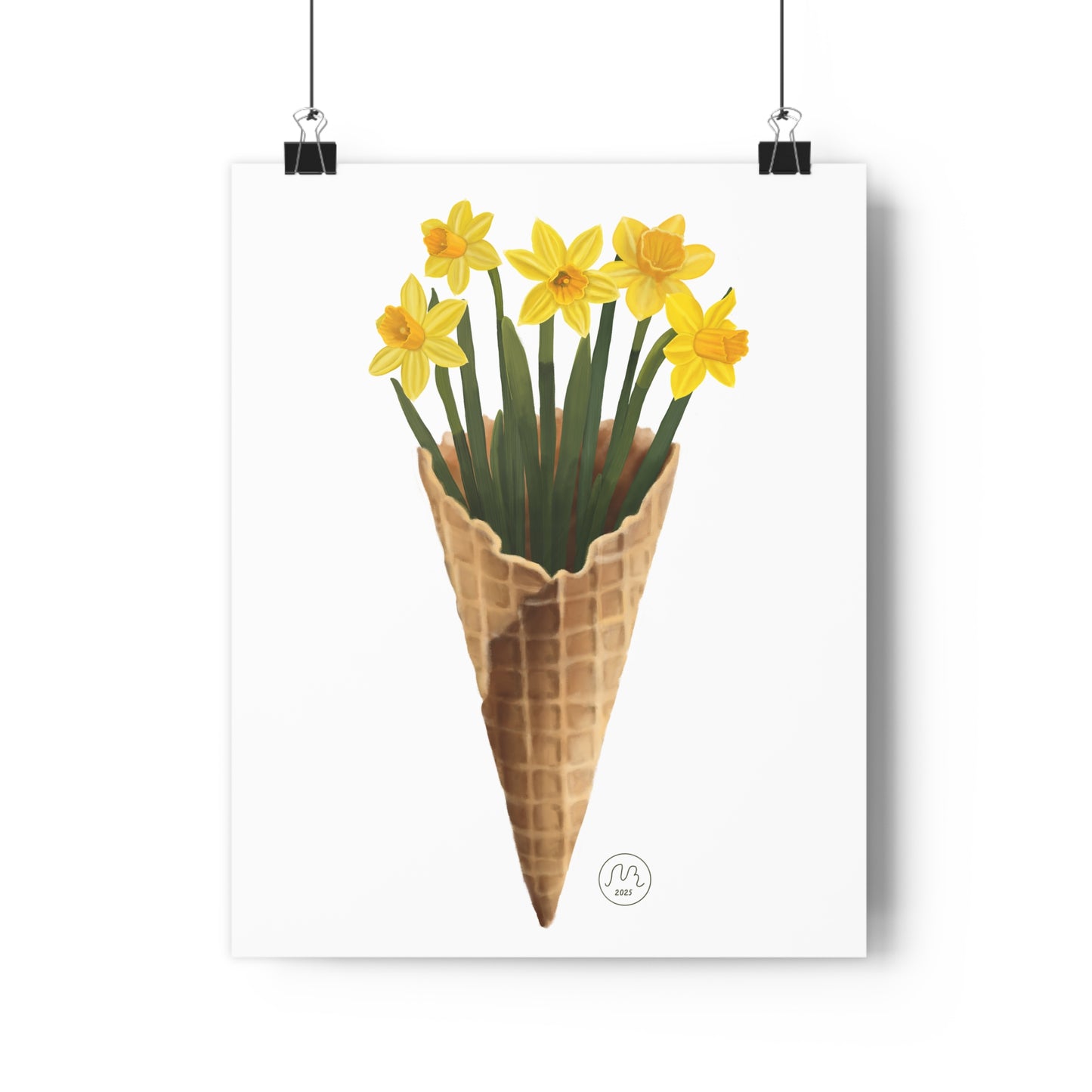 Daffodil Ice Cream Art Print