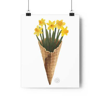 Daffodil Ice Cream Art Print