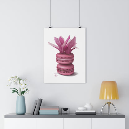 Magnolia Macarons Art Print