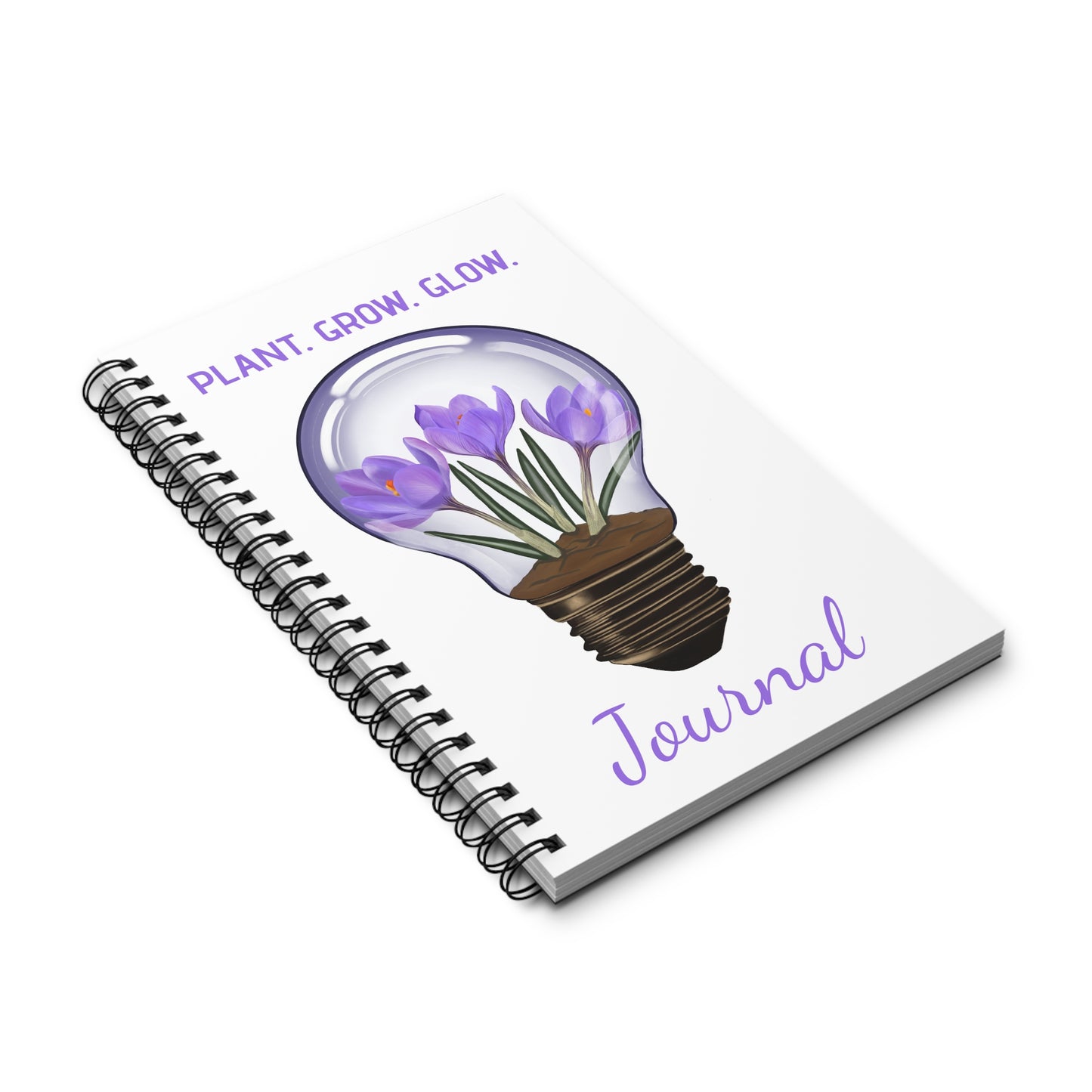 Crocus Lightbulb Spiral Journal