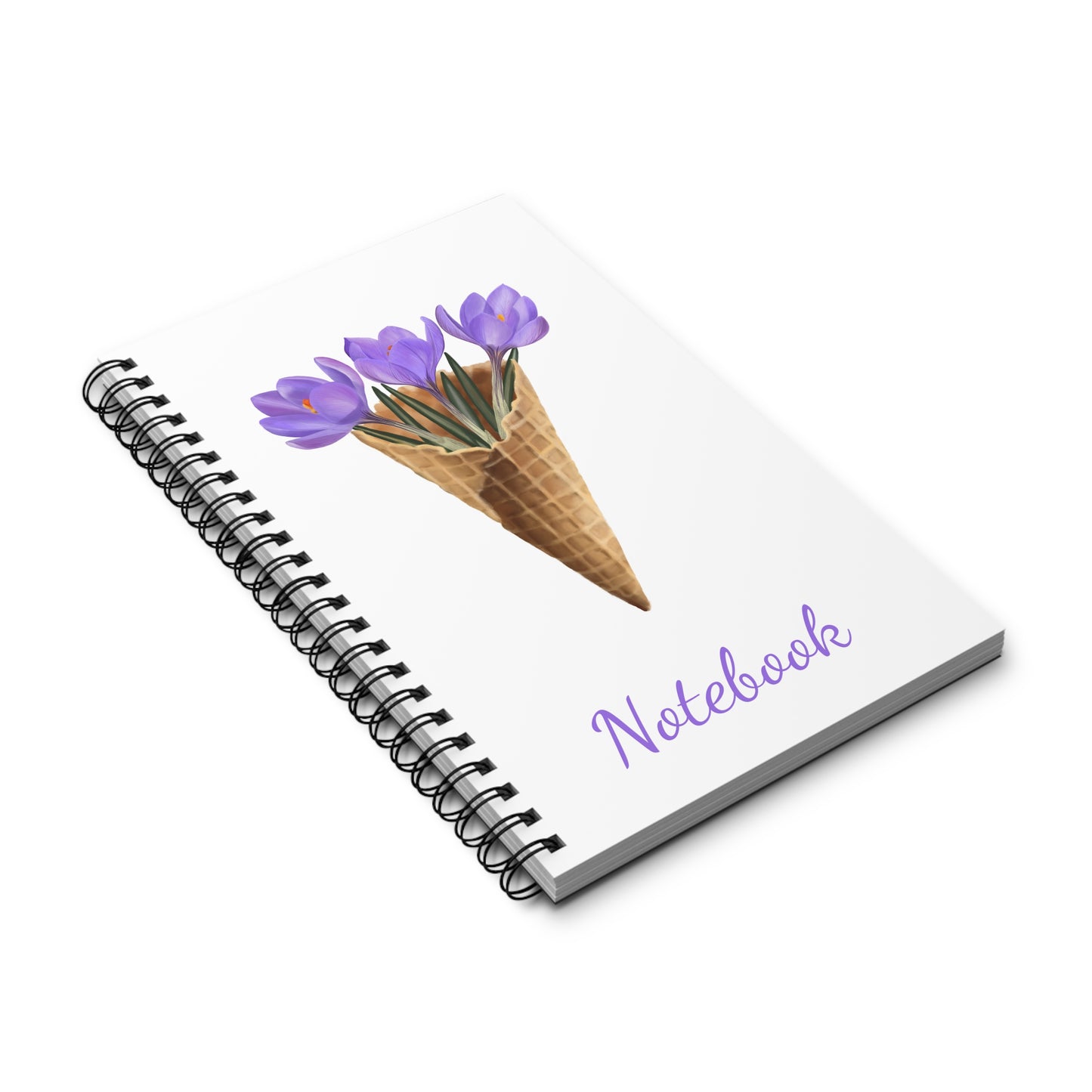 Crocus Ice Cream Spiral Journal
