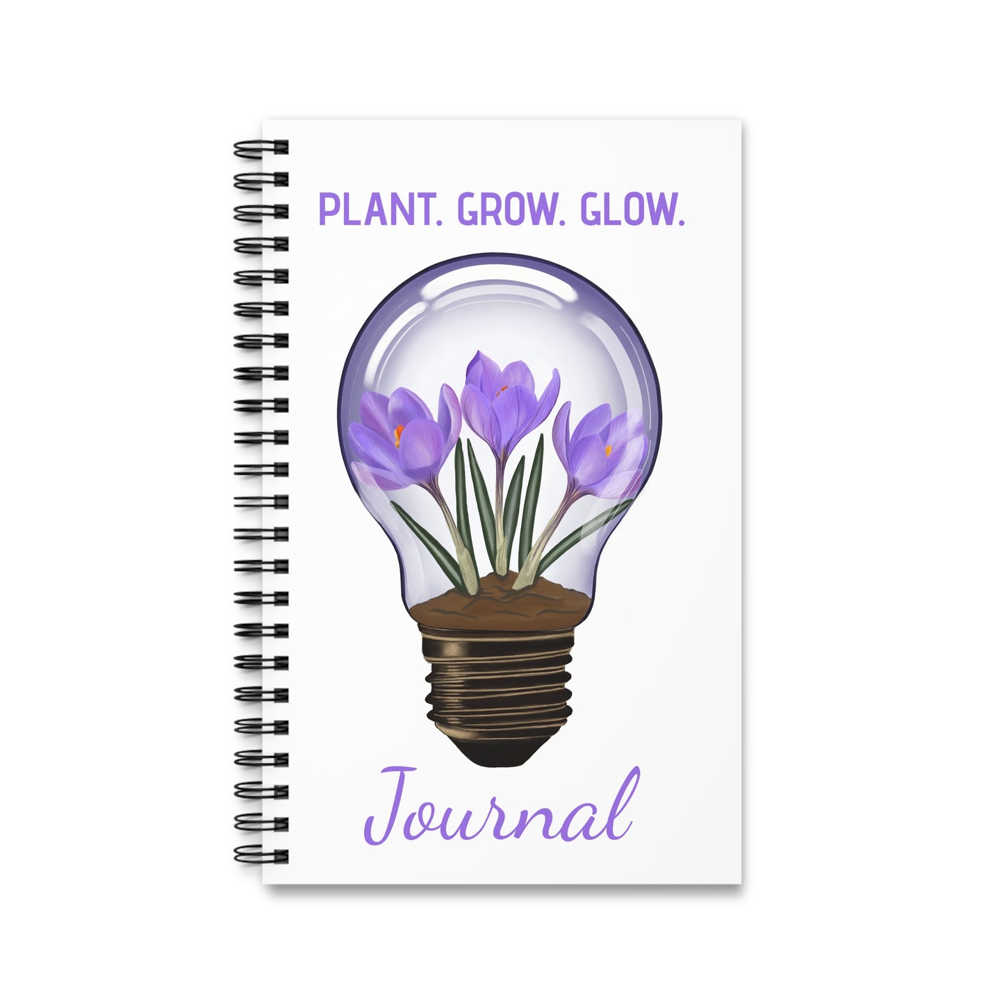 Crocus Lightbulb Spiral Journal