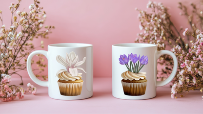 Crocus Cupcake Ceramic Mug