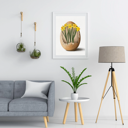 Daffodil Egg Art Print
