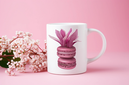 Magnolia Macarons Ceramic Mug