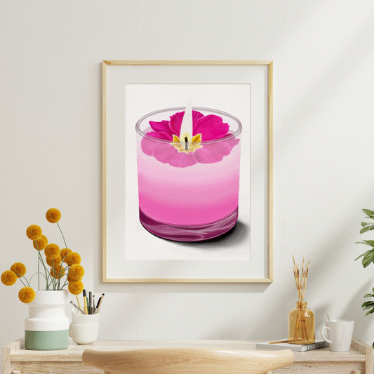 Primrose Candle Art Print
