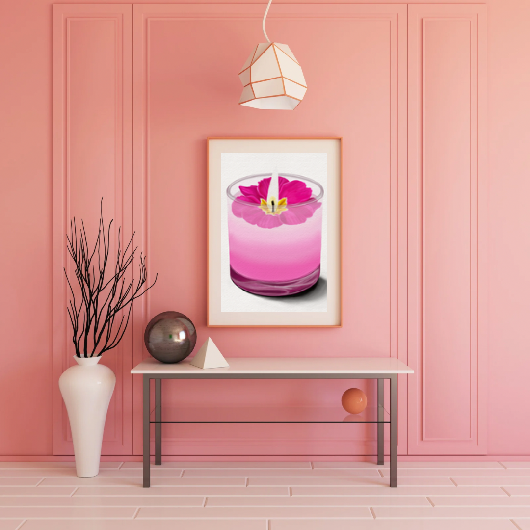 Primrose Candle Art Print