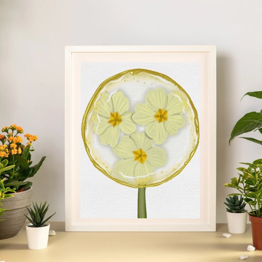 Primrose Lollipop Art Print