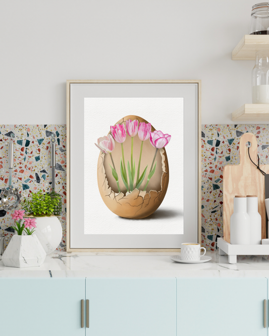 Tulip Egg Art Print