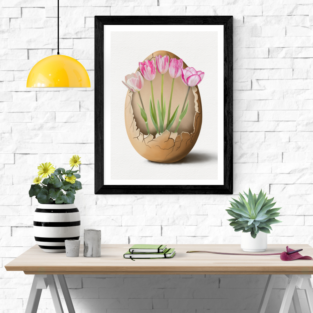 Tulip Egg Art Print