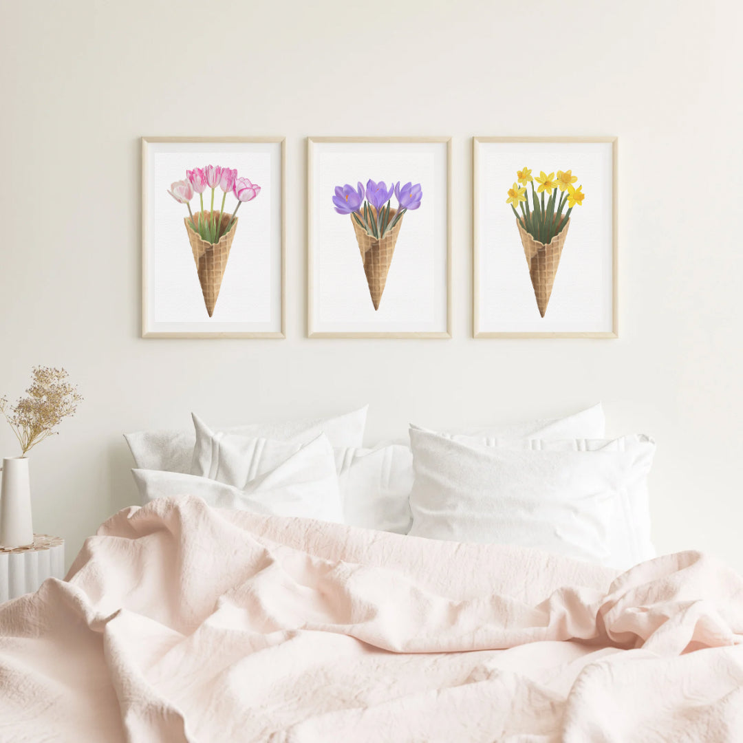 Daffodil Ice Cream Art Print